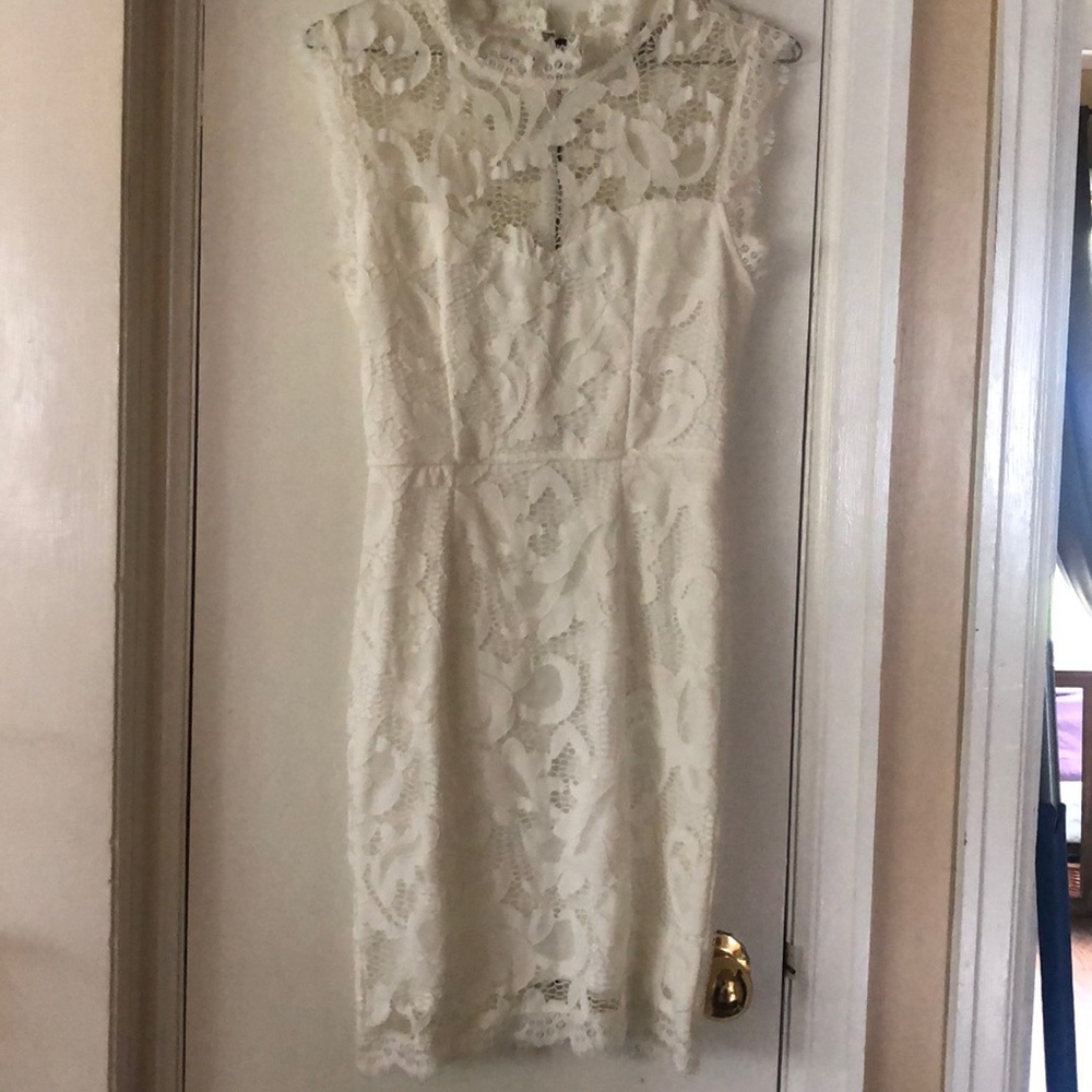 White lace dress